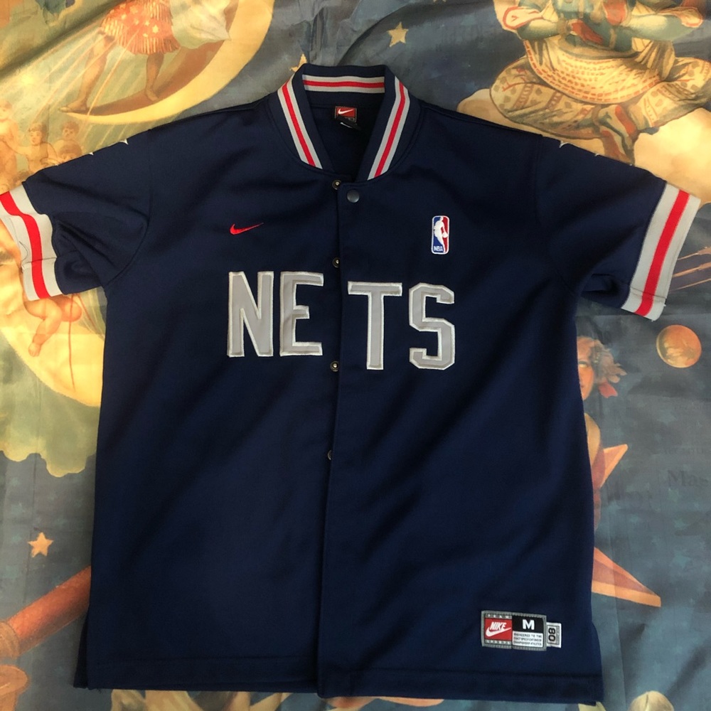 Vintage New Jersey Nets Warm Up Jersey